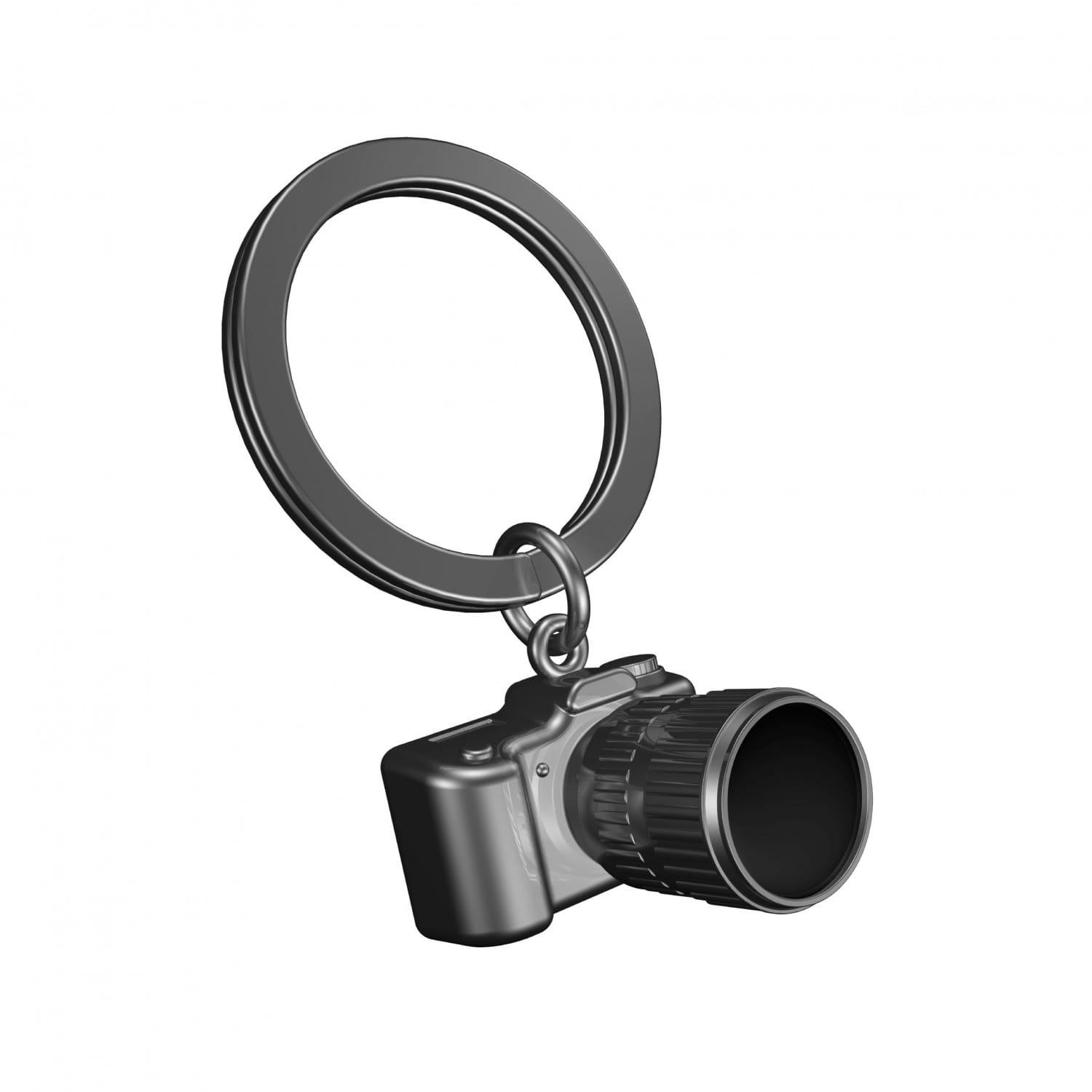 Gunmetal Camera Keyring - Photographer Gift | Metalmorphose