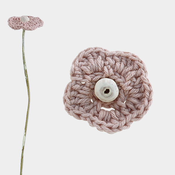 East of India Crochet flower-Pink