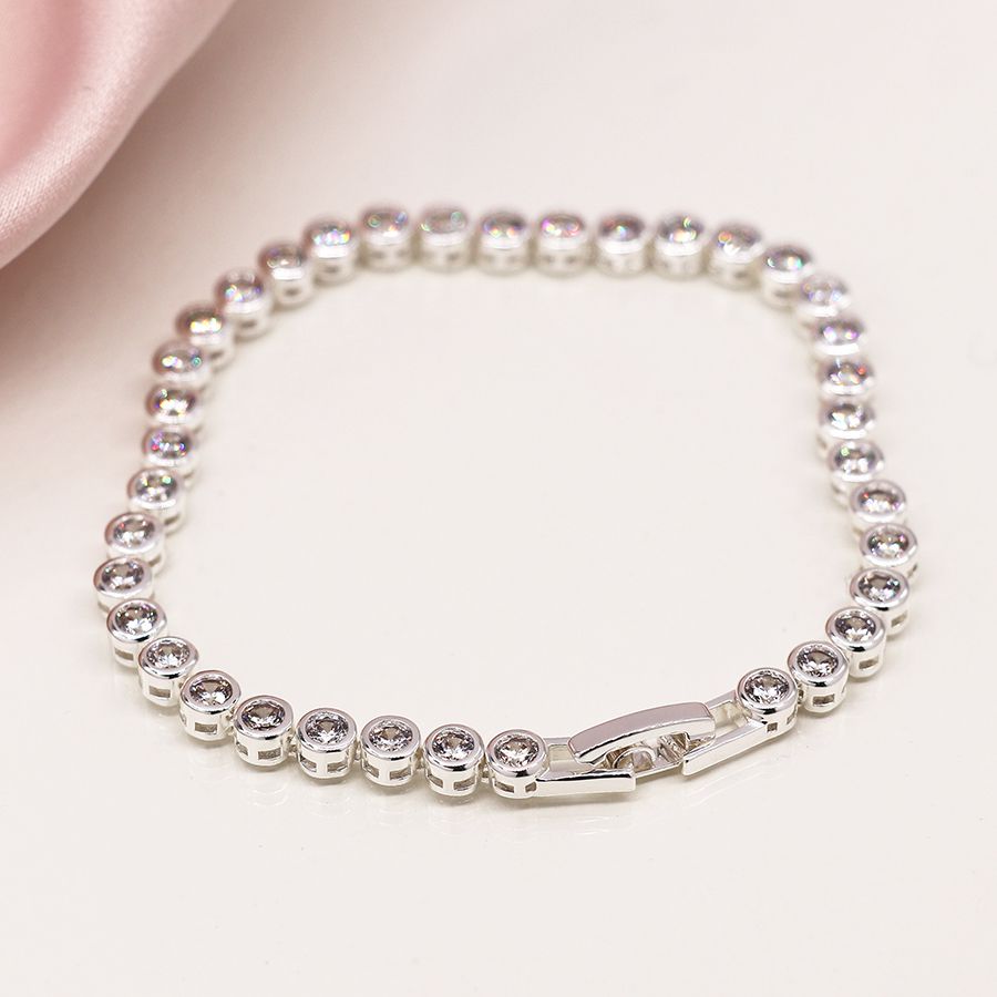 Crystal bracelet from POM Jewellery featuring sparkly crystals and a delicate design, perfect for elegant accessory styling.