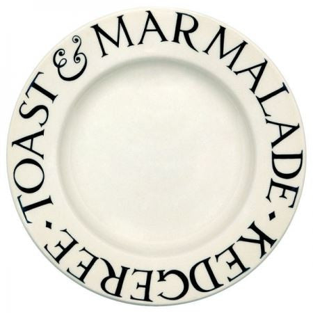 Black Toast Scones &amp; Jam 8 1/2 Inch Plate