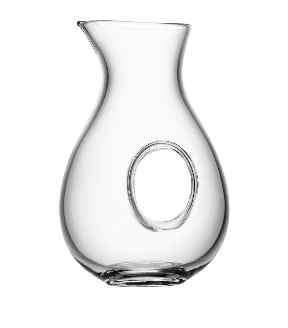LSA International Cornucopia Worcester glass curved ONO jug with a sleek, modern design and clear, smooth glass finish