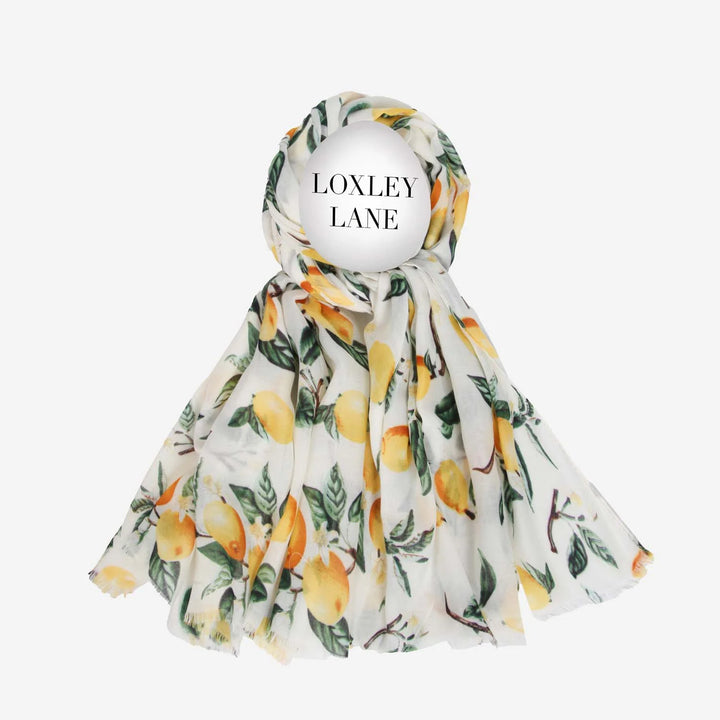 Mediterranean Lemons Lightweight Scarf