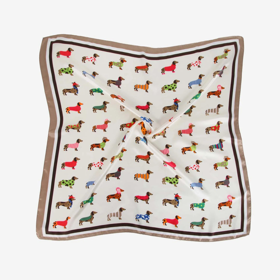Miniature Dachshund Satin Necktie