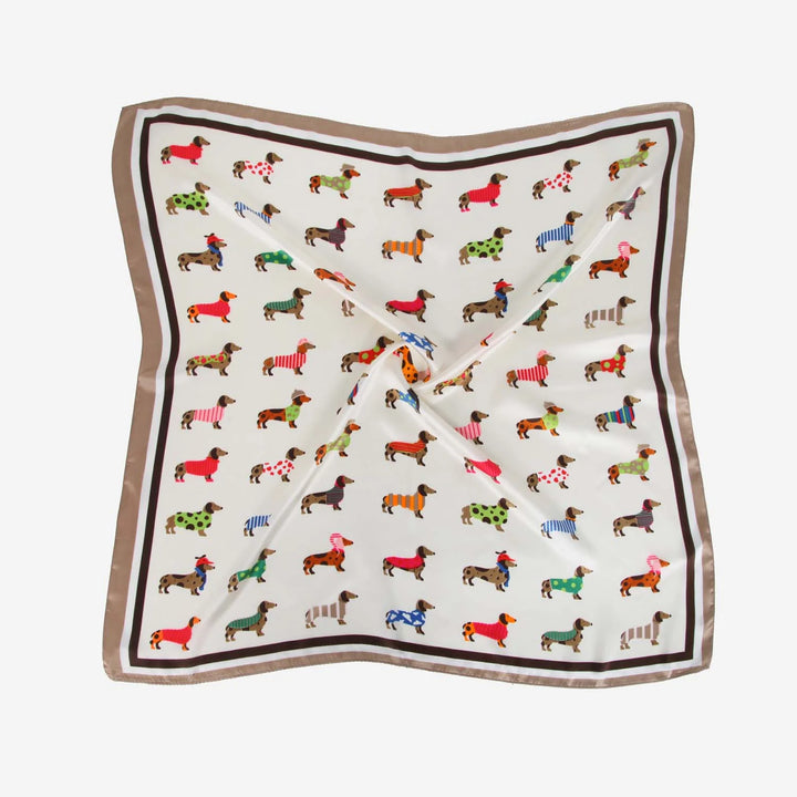 Miniature Dachshund Satin Necktie
