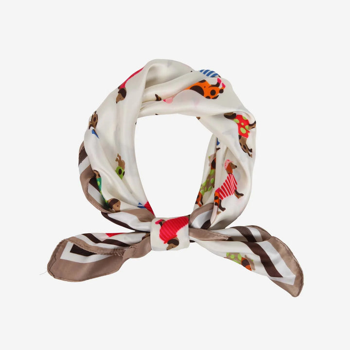 Miniature Dachshund Satin Necktie