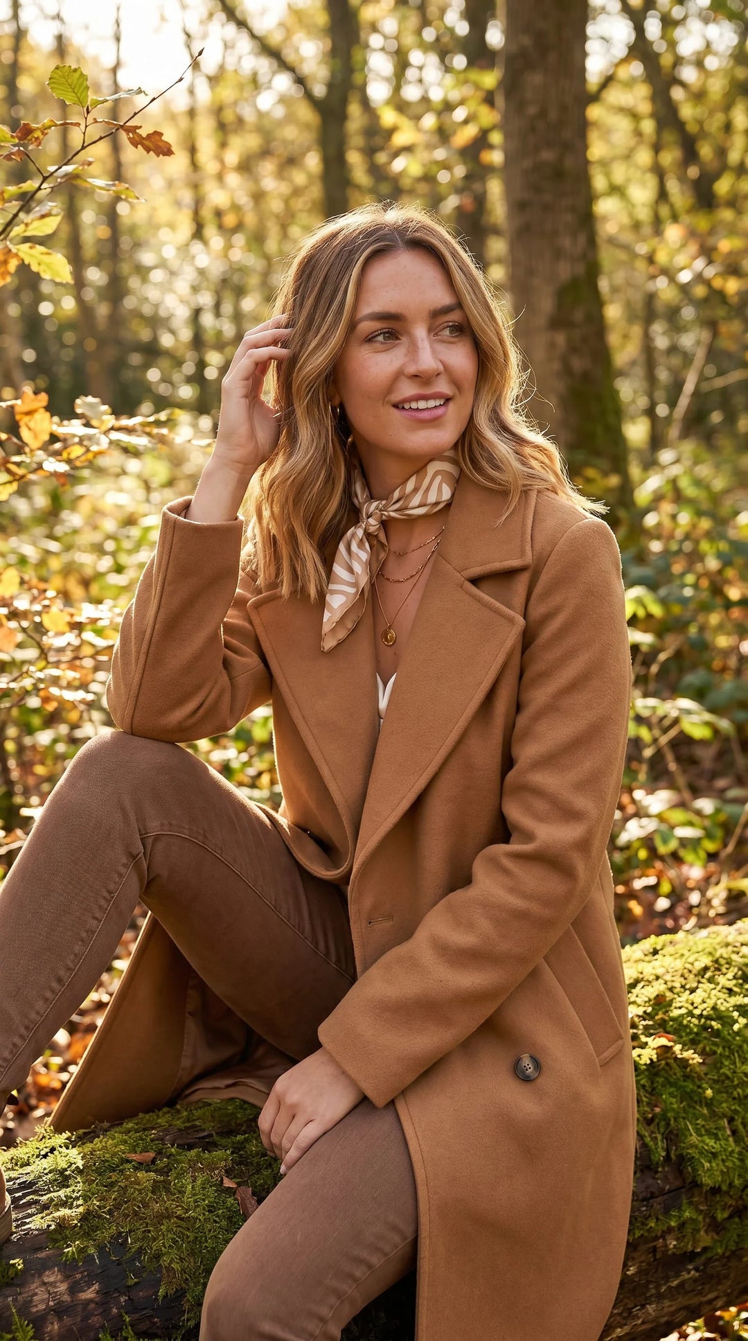 Cream Zebra Print Faux Silk Square Scarf