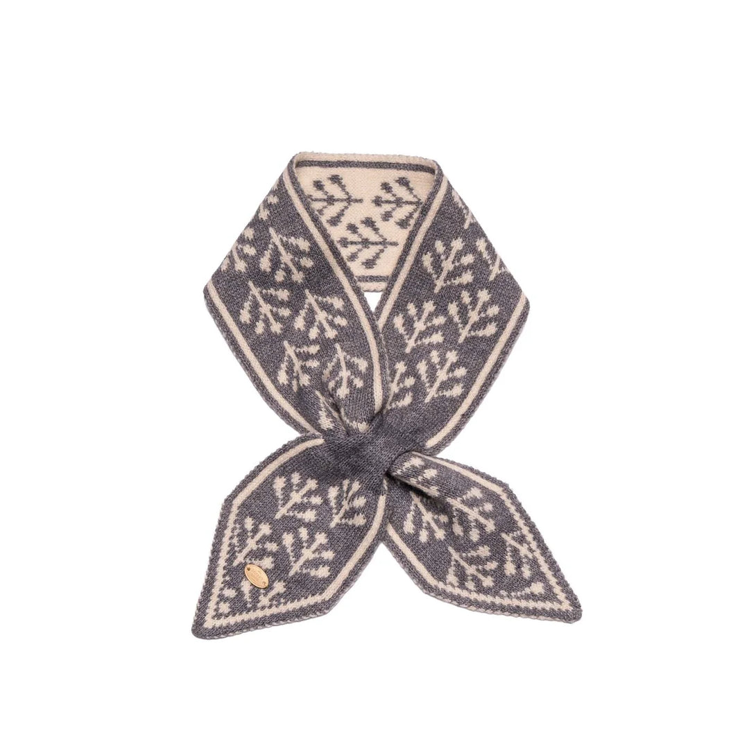 Grey Mistletoe Pull-Through Scarf