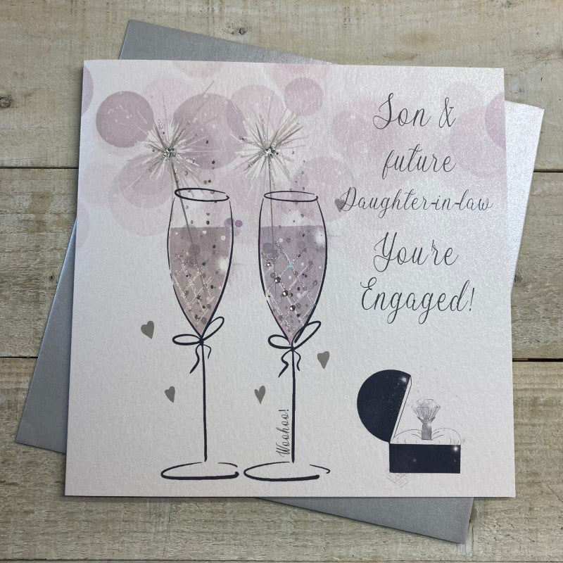 Son &amp; Daughter in Law Engagement Card