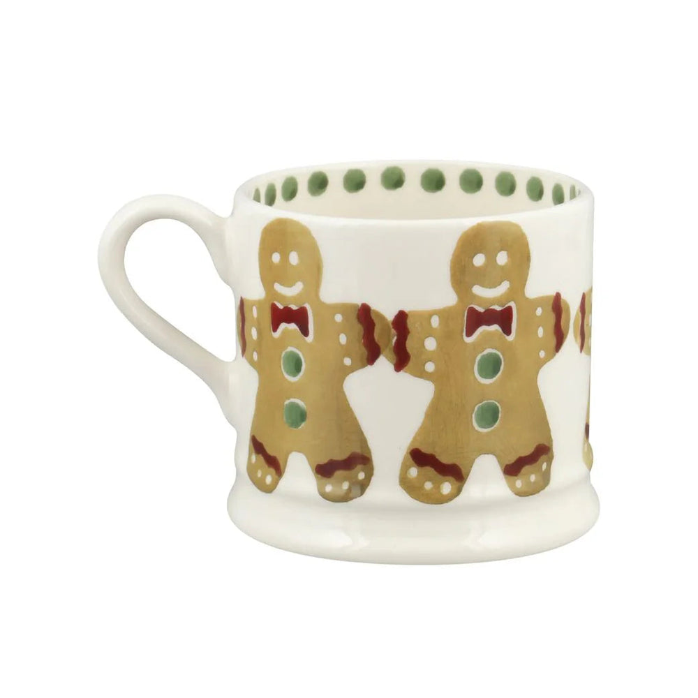 Emma Bridgewater Gingerbread Small Mug with festive gingerbread and holiday design, perfect for Christmas celebrations.