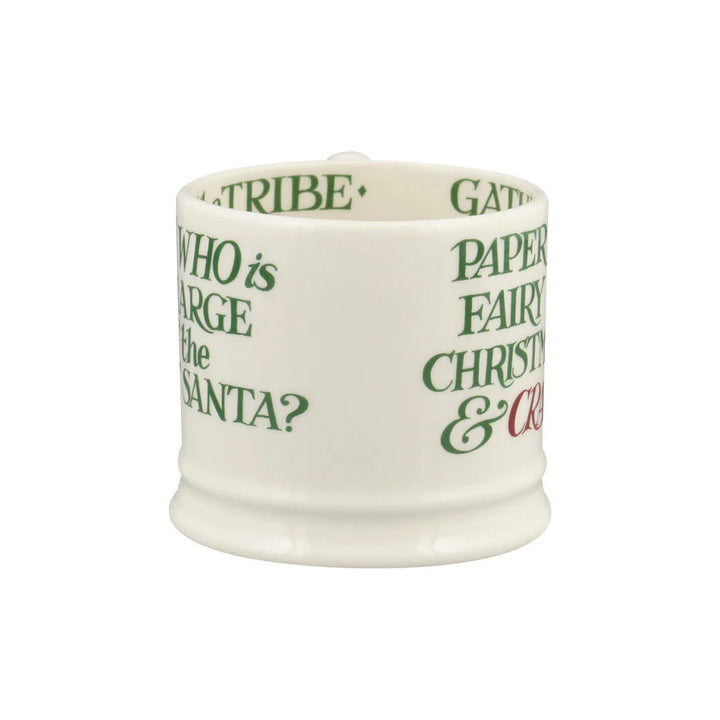 Emma Bridgewater Christmas Toast Crackers small mug with festive toast and cracker design, featuring holiday-themed artwork.
