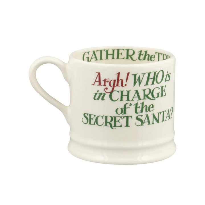 Emma Bridgewater Christmas Toast Crackers small mug with festive toast and cracker design, ceramic holiday-themed drinkware.