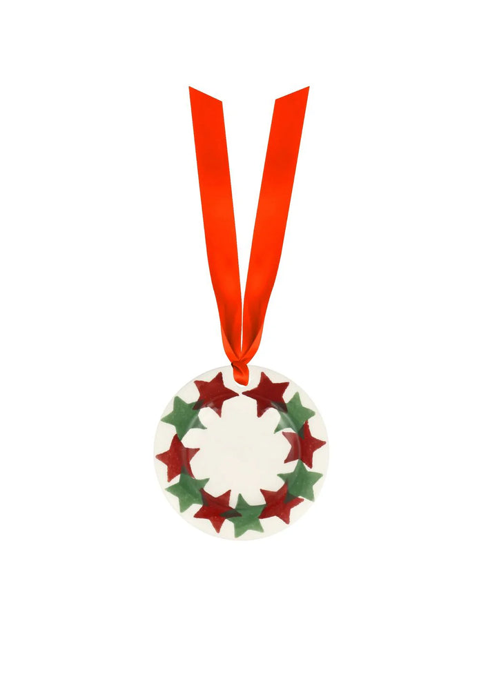 Emma Bridgewater Christmas Stars tiny plate decoration with festive star design for holiday decor, featuring colorful patterns.
