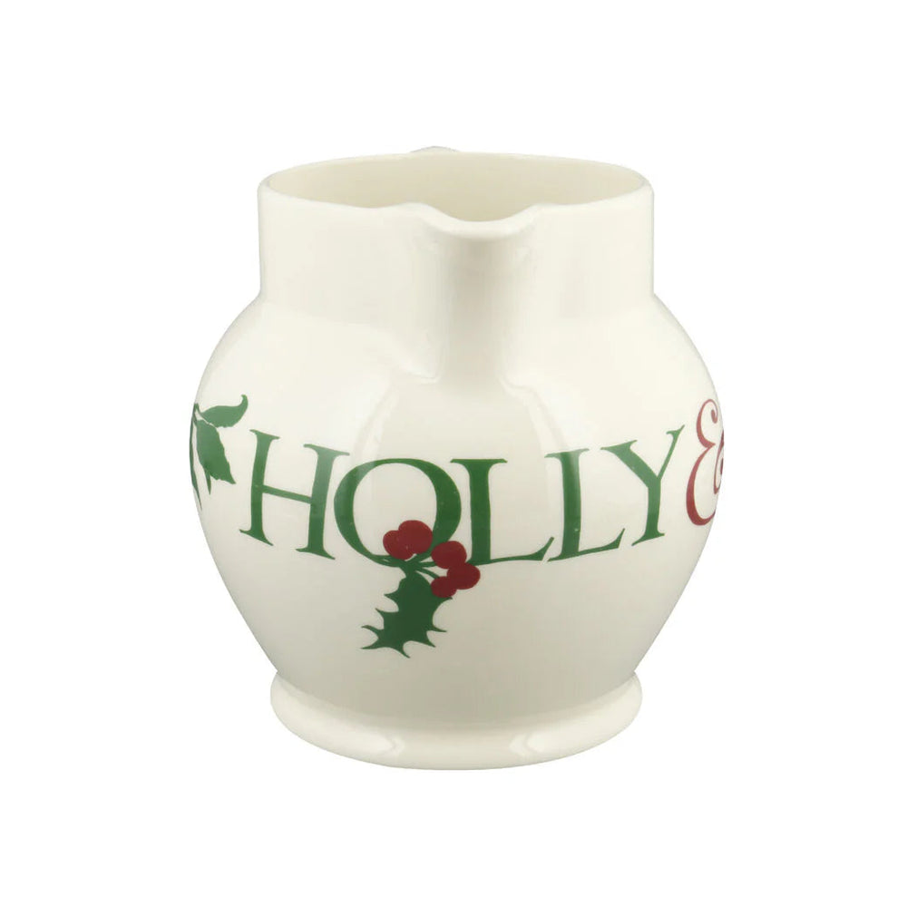 Emma Bridgewater Christmas Toast Holly & Ivy 3 Pint Jug featuring festive holly and ivy design on ceramic.