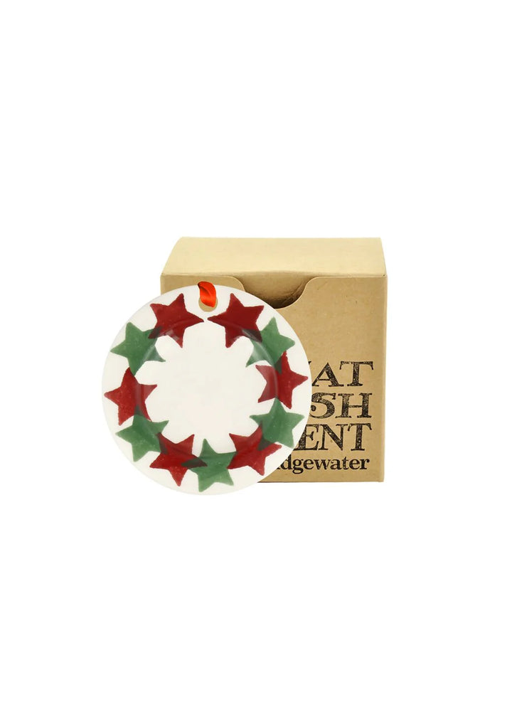 Emma Bridgewater Christmas Stars tiny plate decoration with festive star patterns, ideal as a holiday ornament or collectible.