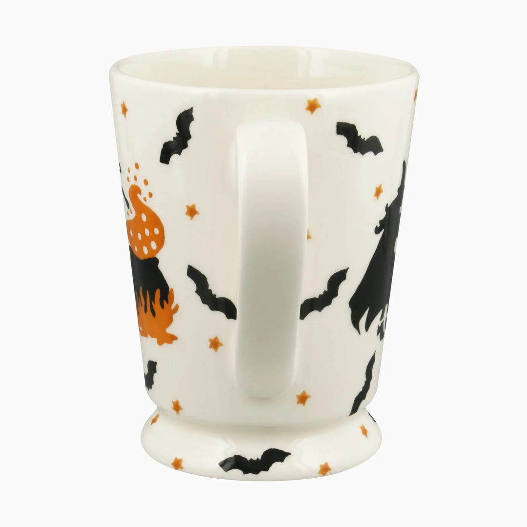 Emma Bridgewater Wise Witches Cocoa Mug featuring whimsical witch illustrations on a ceramic mug.
