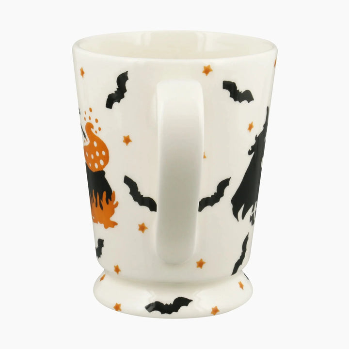 Emma Bridgewater Wise Witches Cocoa Mug featuring whimsical witch illustrations on a ceramic mug.