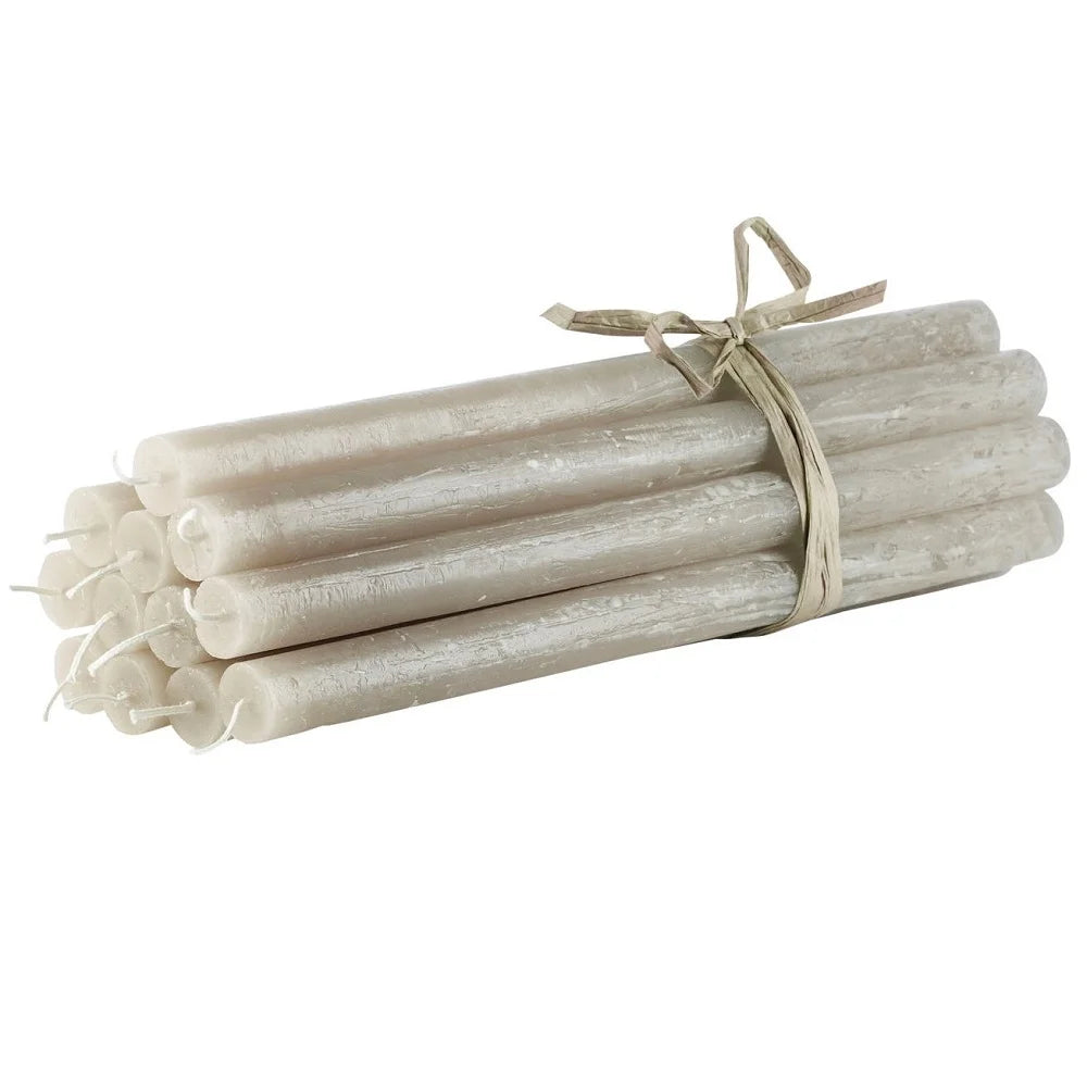 Rustic stone taper candle measuring 30 cm from Cozy Living by Cornucopia Home and Gift, featuring a textured stone design.