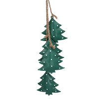 Gisela Graham Tin Tree Bells Bunch Hanging Decoration