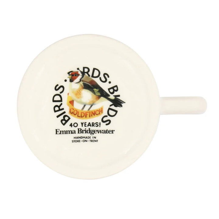 Emma Bridgewater Birds Bullfinch ½ Pint Mug with bird illustration and floral design, featuring a classic ceramic drinking mug.