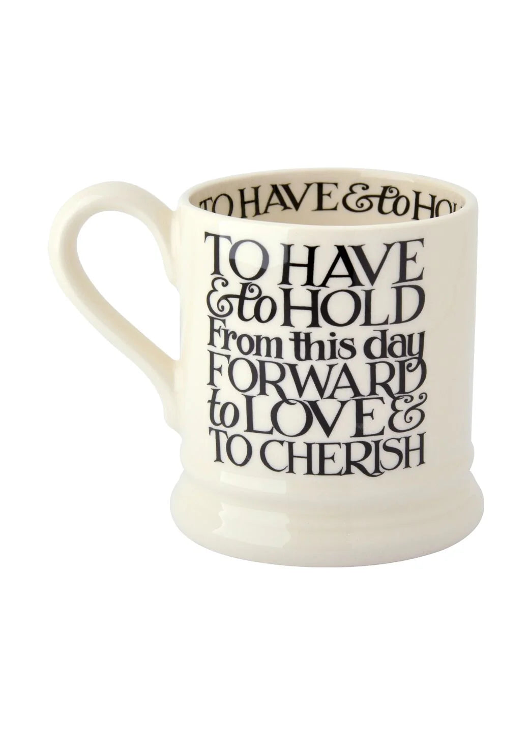 Black Toast Mrs &amp; Mrs 1/2 Pint Mugs (set of 2)