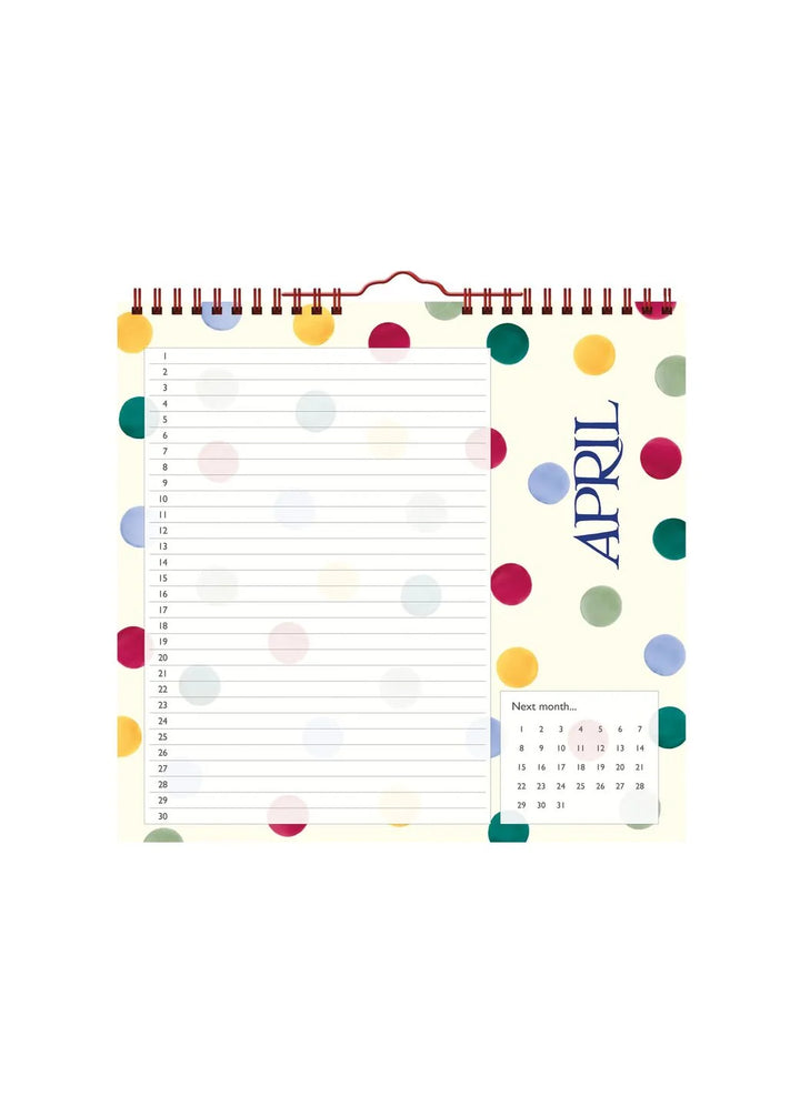 Emma Bridgwater Birthdays/Occasions Midi Calendar