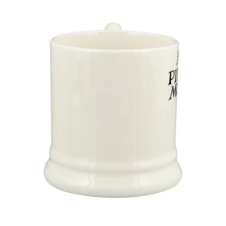 Emma Bridgewater Black Toast ½ Pint Mug with black and white toast pattern on ceramic ceramic mug