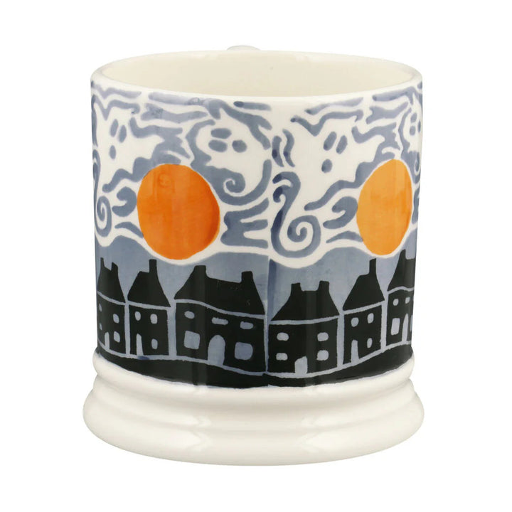 Emma Bridgewater Wise Witches large ceramic mug featuring witch-themed illustrations and vibrant colors.