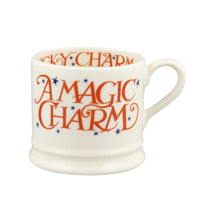 Emma Bridgewater Halloween Toast Magic Charm small mug with spooky toast design, featuring orange and black Halloween-themed artwork.