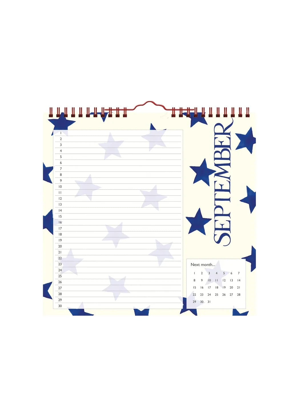Emma Bridgwater Birthdays/Occasions Midi Calendar