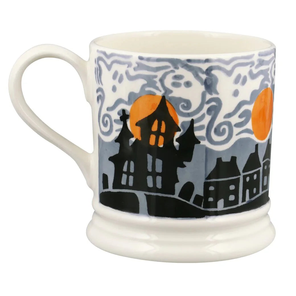 Emma Bridgewater Wise Witches large ceramic mug featuring colorful witch illustrations and playful design.