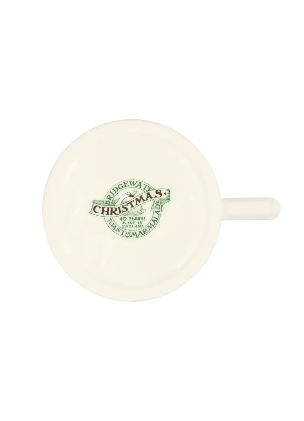 Emma Bridgewater Christmas Toast Best Of Friends 1/2 Pint Mug featuring festive holiday design and cheerful toast imagery.