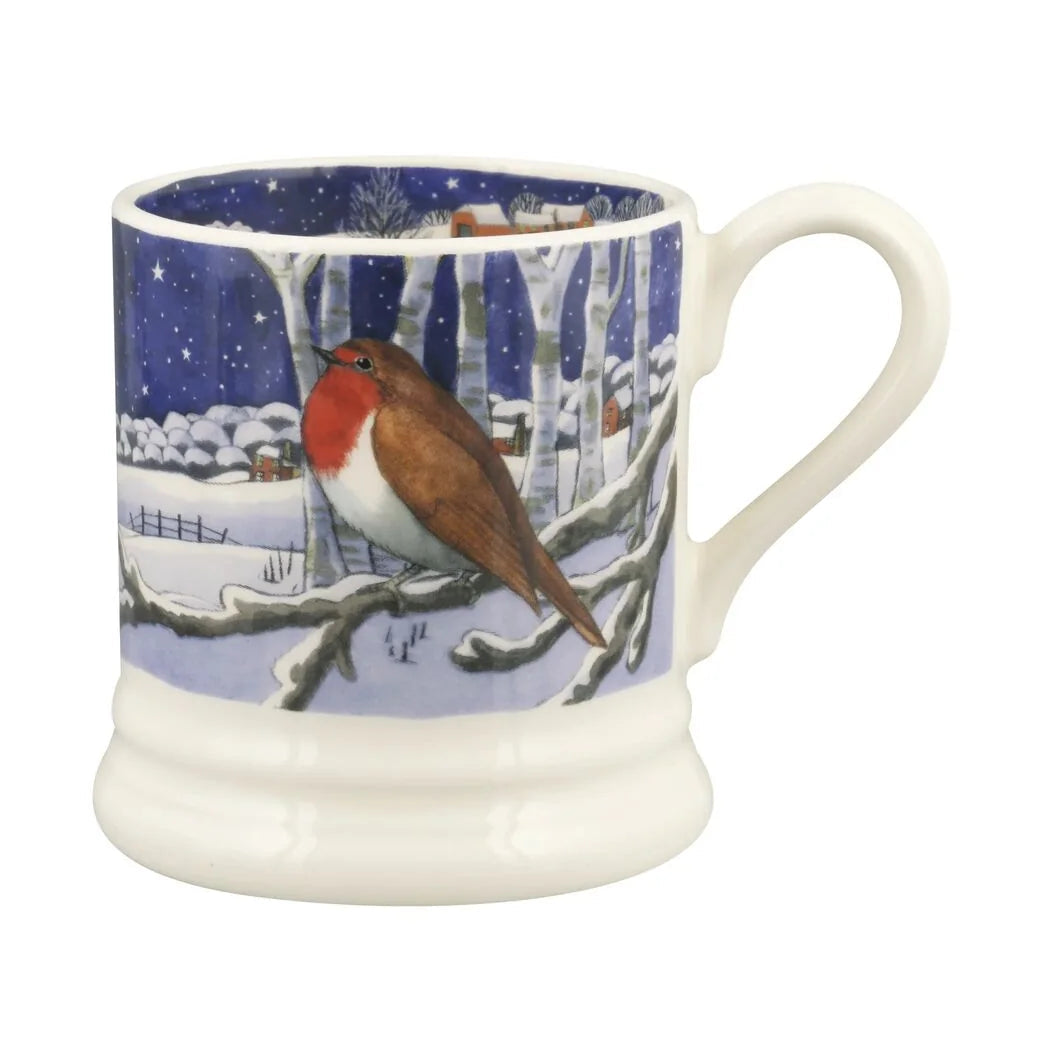 Midnight Robin 1/2 Pint Mug - 300ml