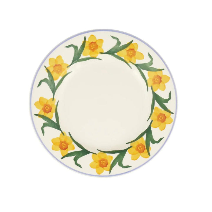 Emma Bridgewater Windblown Daffodils Medium Dinner Plate 8.5 Inch