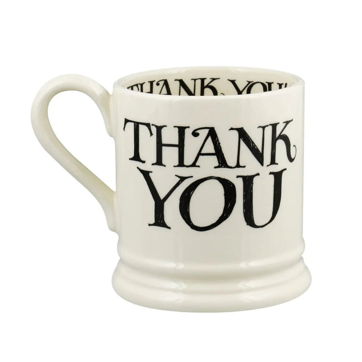 Emma Bridgewater Black Toast Thank You ½ Pint Mug