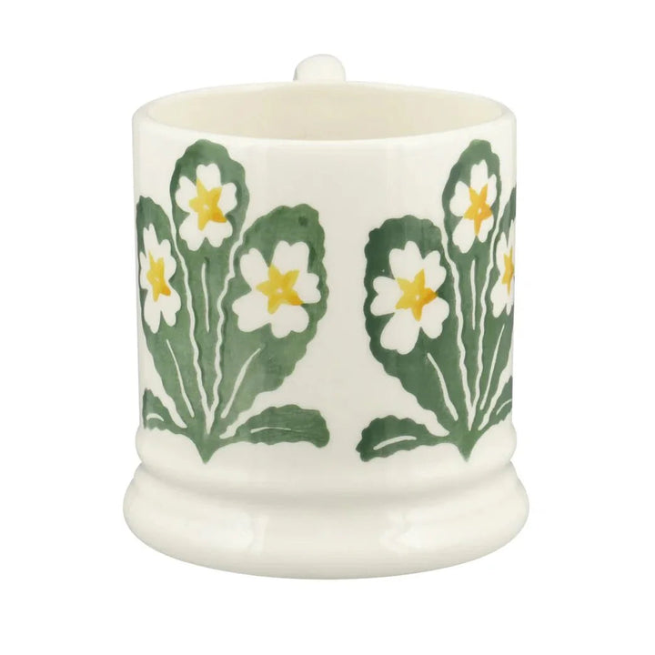 Emma Bridgewater Flowers Primrose half-pint mug with colorful floral design and classic shape, perfect for tea or coffee.