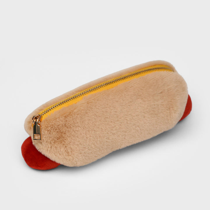 Plush Hot Dog Zip Case