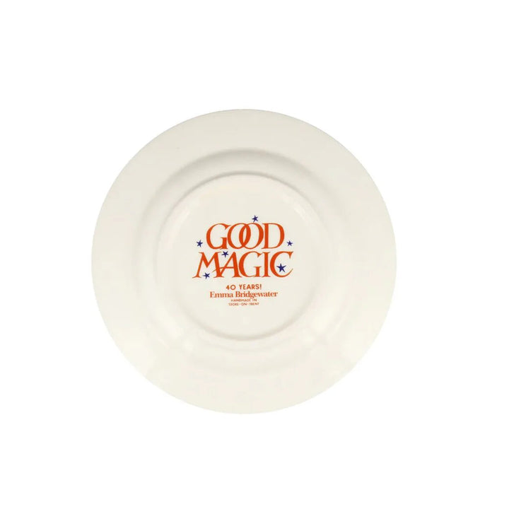 Emma Bridgewater Halloween Toast small side plate featuring a festive autumn design, 6.5-inch ceramic dish for seasonal tableware.