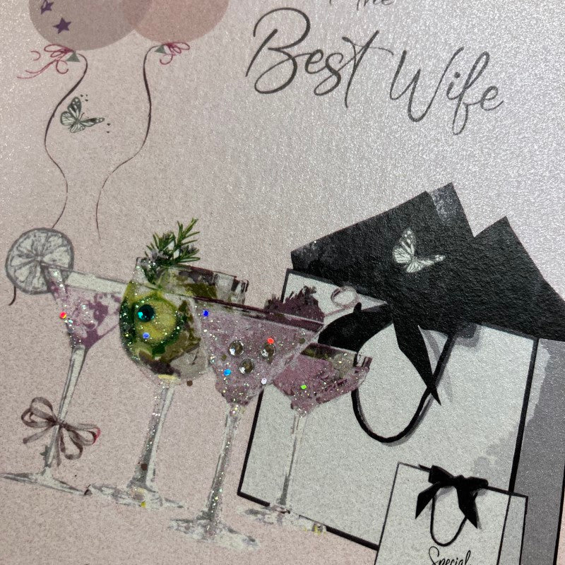 Wife Birthday Gift Bag Birthday Card
