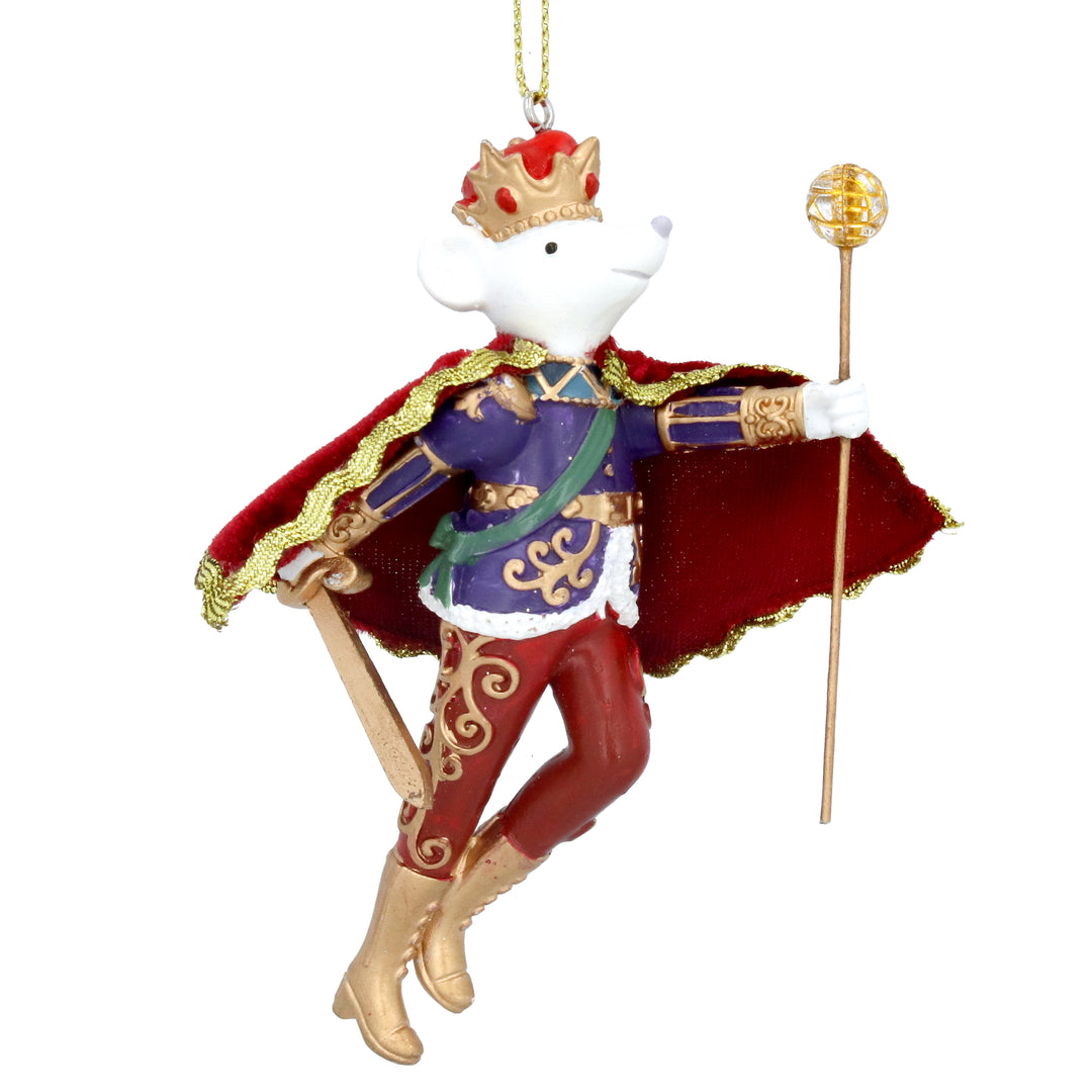 King Rat Resin and Fabric Christmas Decoration 11cm