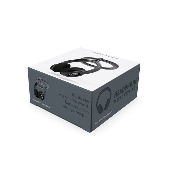 Black Headphones Keyring