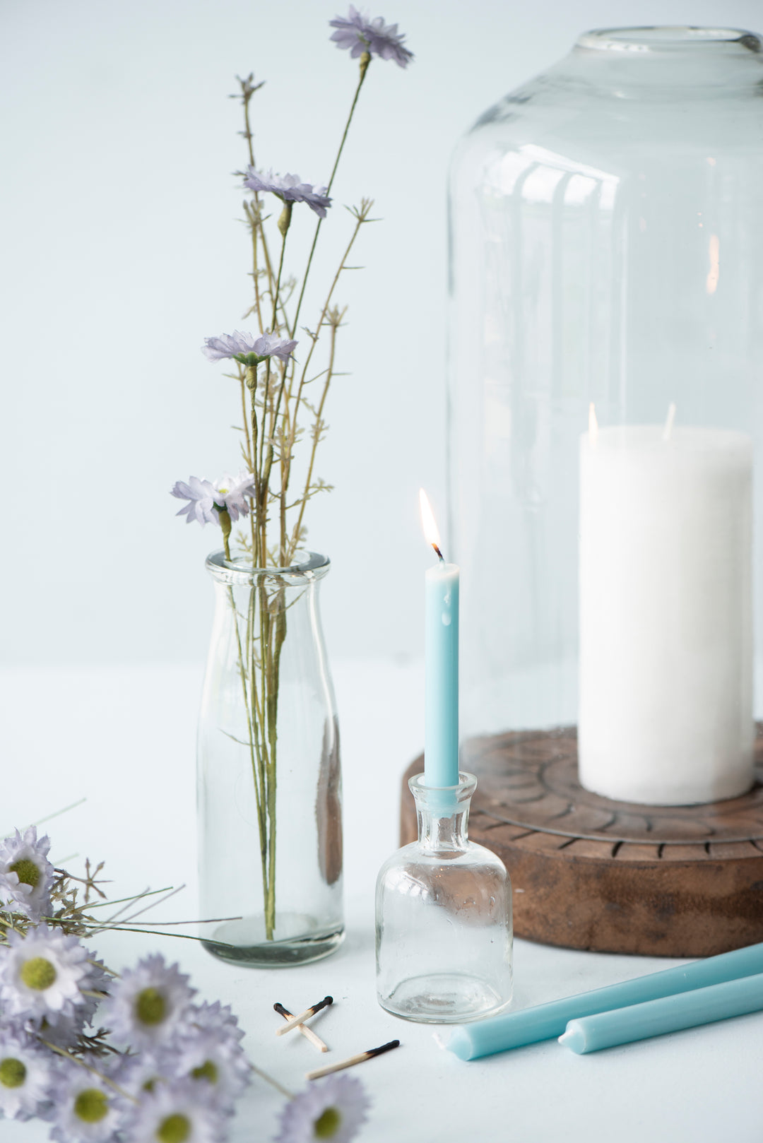 Pharmacy Glass Candle Holder for 1.3cm Candles