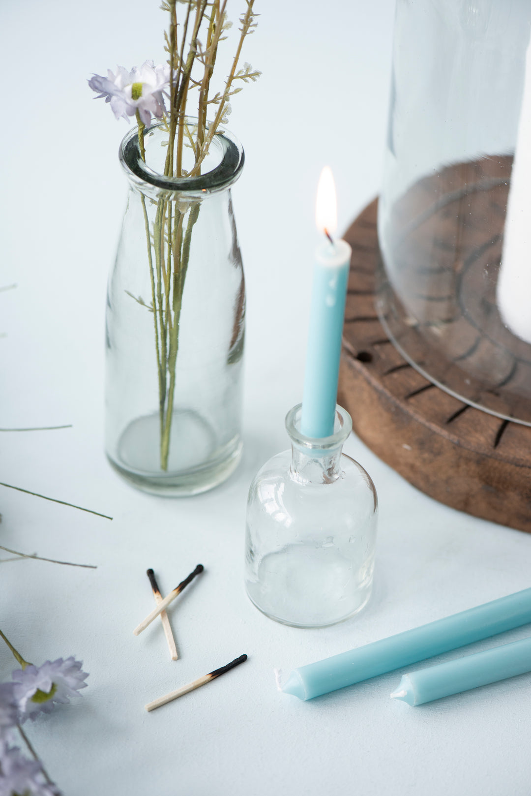 Pharmacy Glass Candle Holder for 1.3cm Candles
