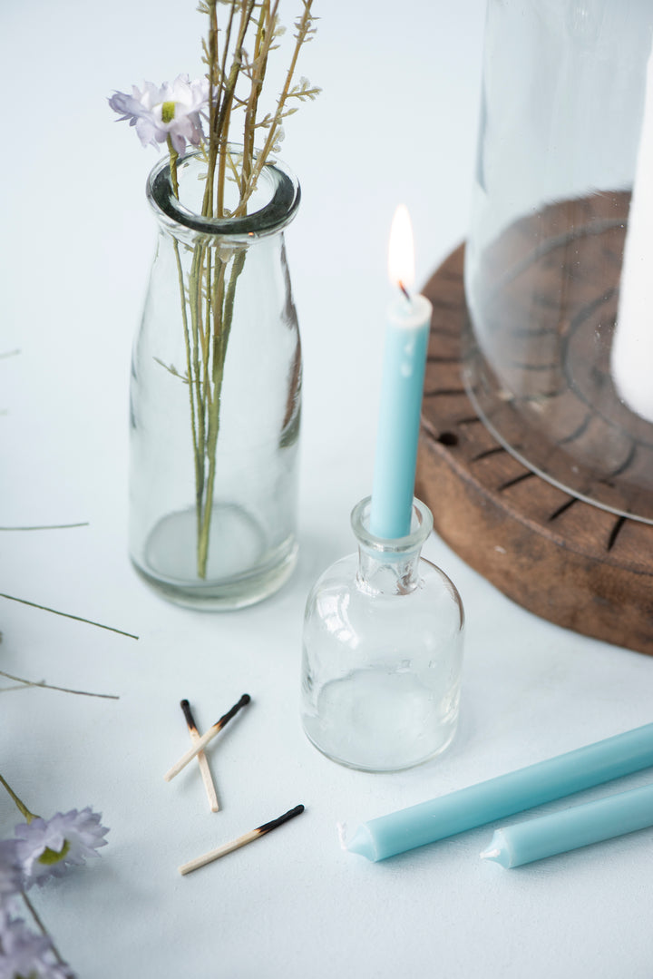 Pharmacy Glass Candle Holder for 1.3cm Candles