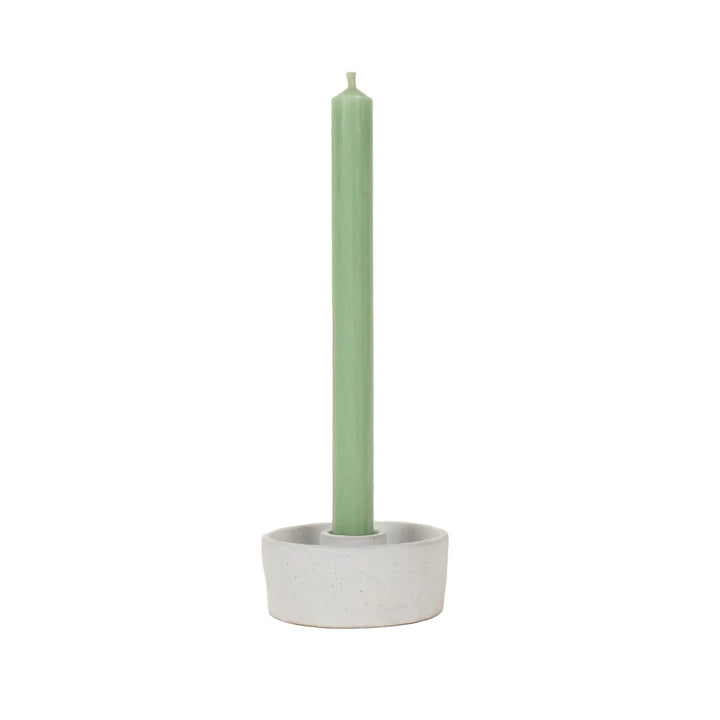10 Inch Atlantic Green Unscented Dinner Candle