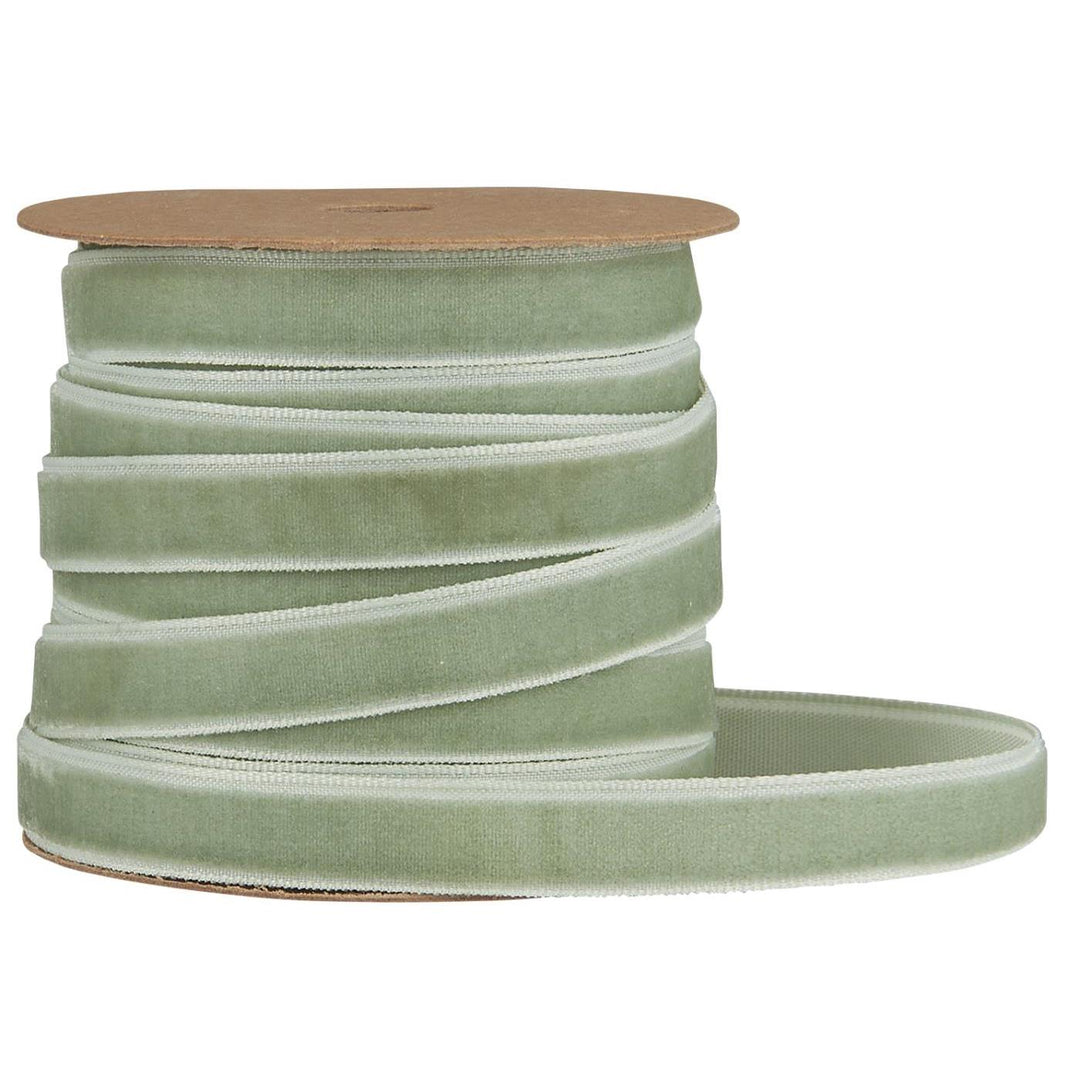 Velvet Ribbon 10m - Green