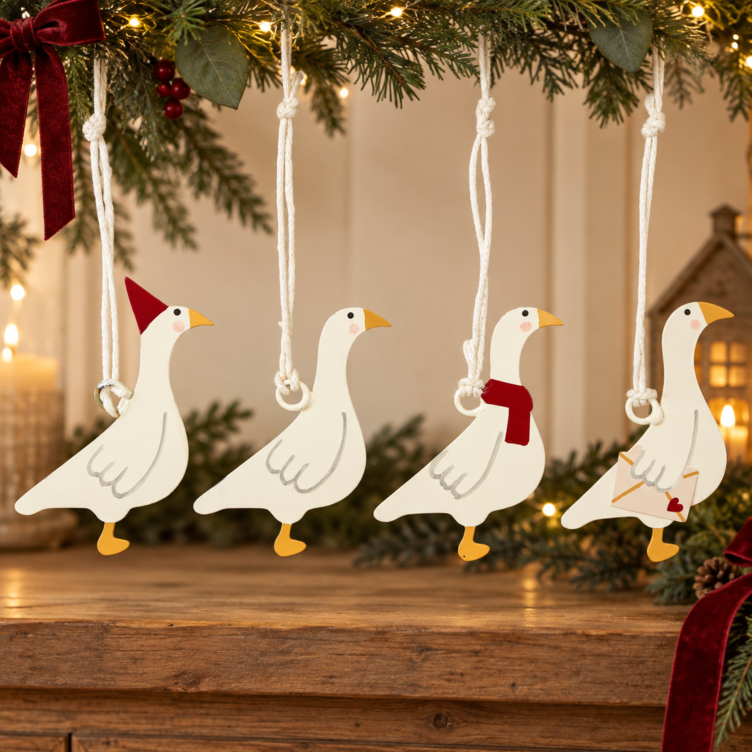 Goose Decoration - 4 Assorted