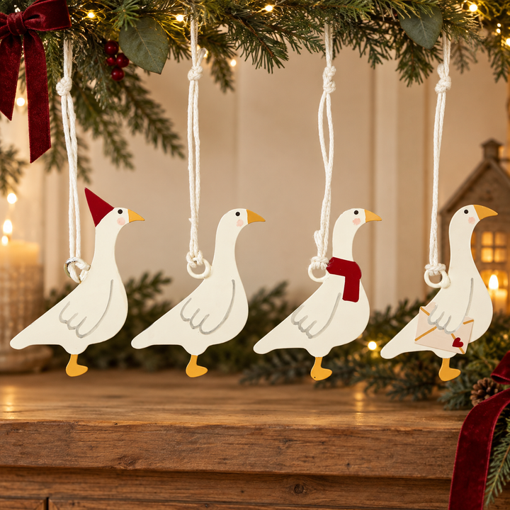 Goose Decoration - 4 Assorted