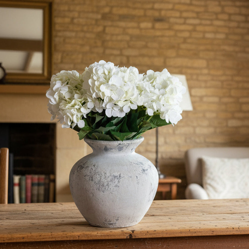 Darcy Antique White Vase