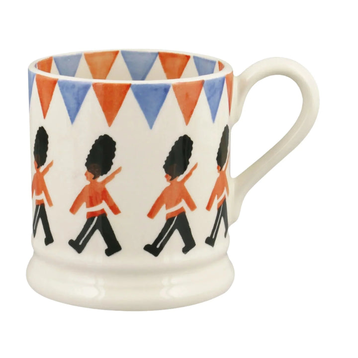 Emma Bridgewater London Icons Trooping the Colour ½ pint mug featuring iconic London symbols and detailed design.