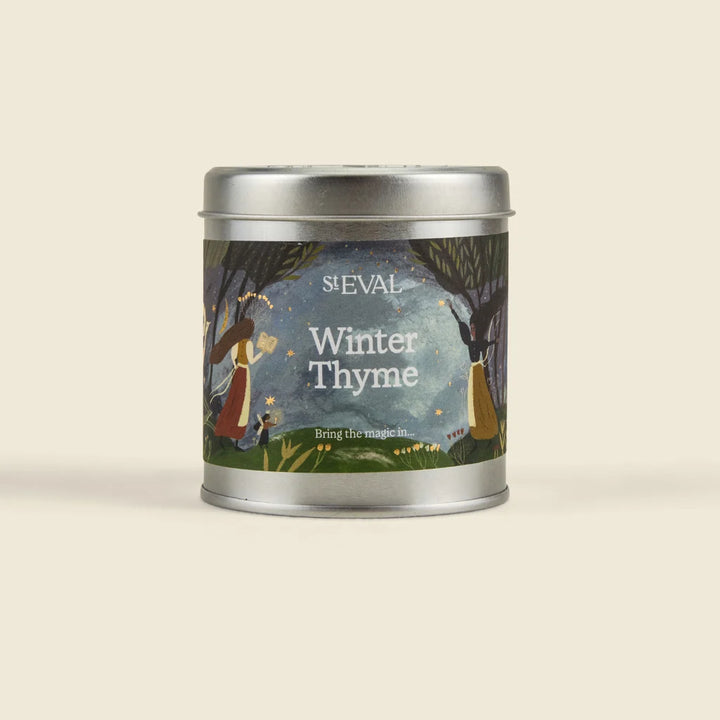 St Eval Winter Thyme Scented Tin Candle - Christmas